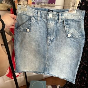 GAP Light Blue Washed Denim Mini Skirt
